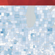DeepSolar map showing solar panel distribution by county in the region surrounding Chicago.